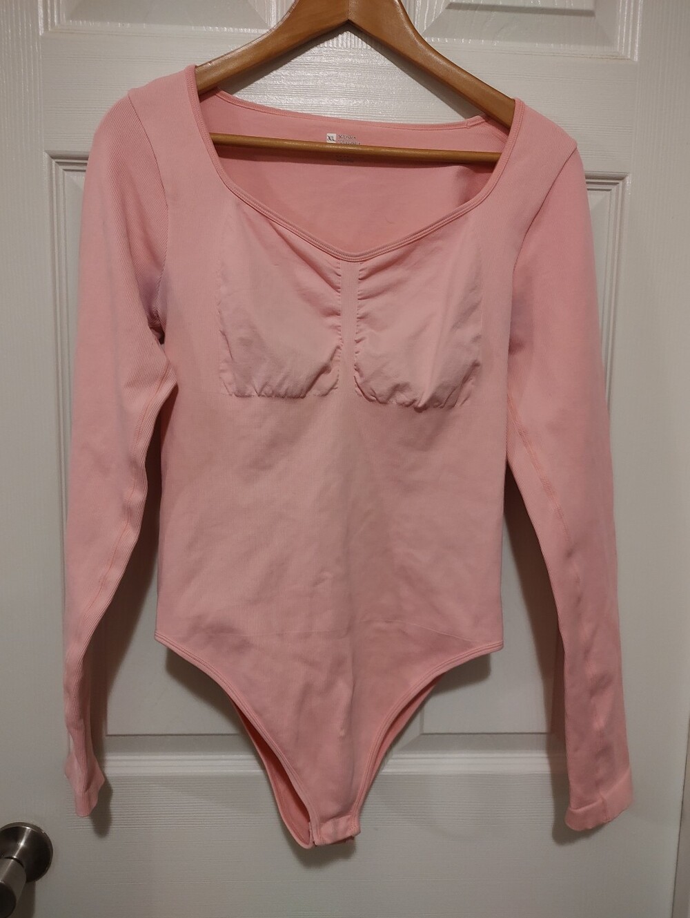Long Sleeve Pink Bodysuit Top